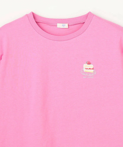 日本童裝 aF#a325 印花短袖上衣 90-150cm 女童款 夏季 TOPS