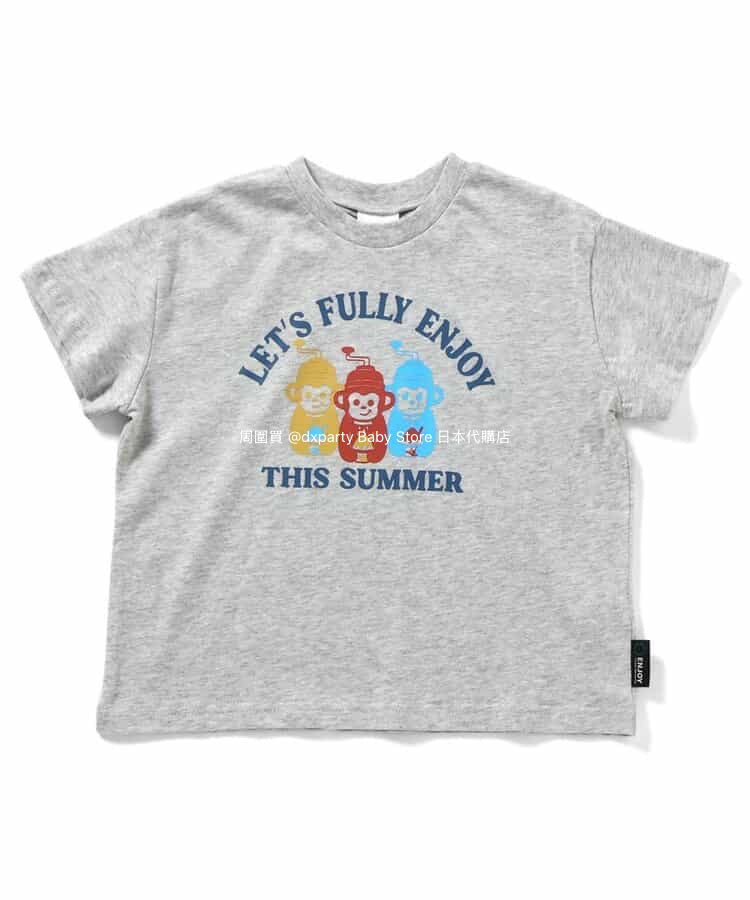 BREEZE Japanese Summer Festival Print Tops (80-140cm) for Boys and Girls (Summer) 