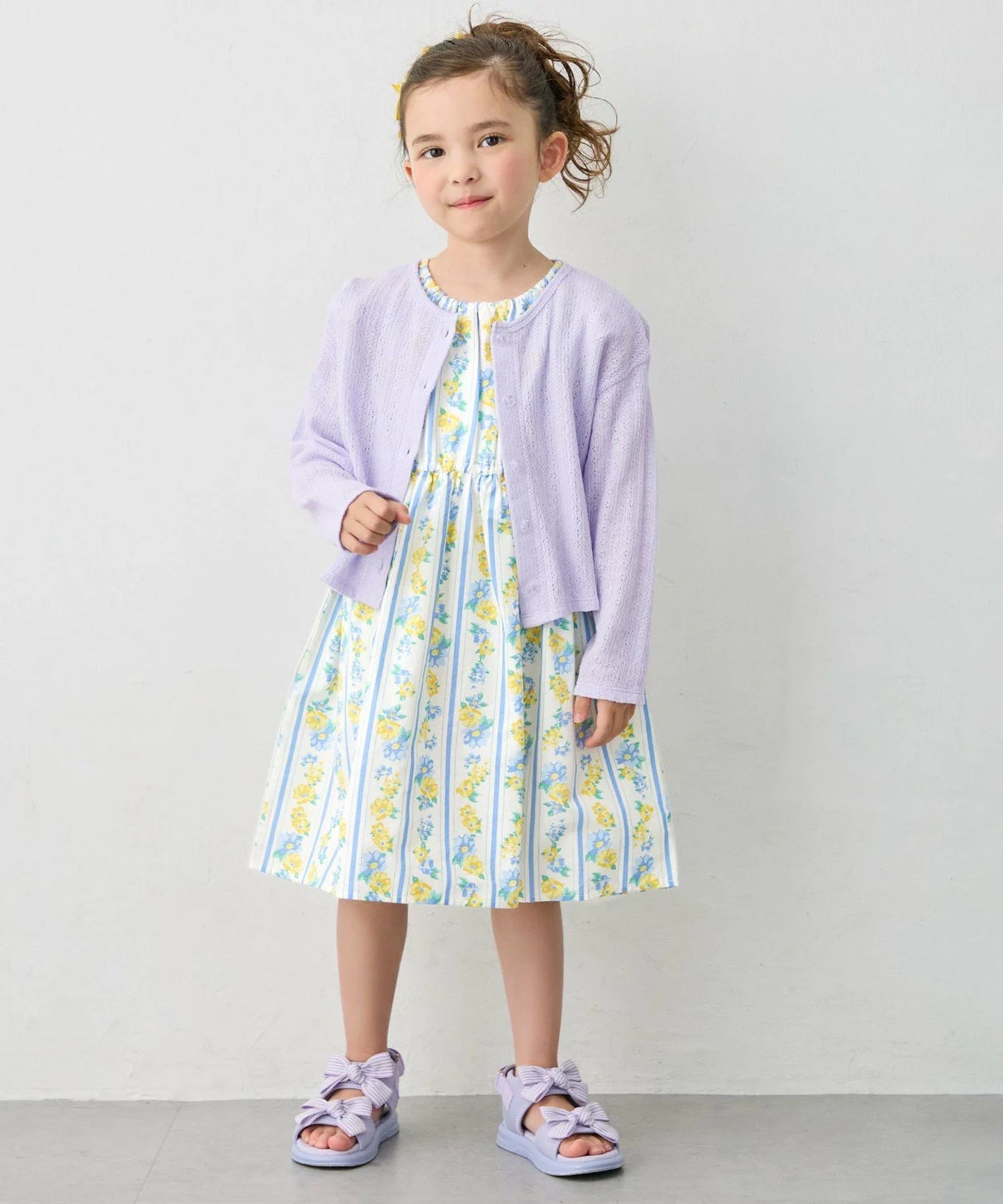 日本童裝 aF#a325 接觸冷感 薄外套 90-150cm 女童款 夏季 OUTERWEAR