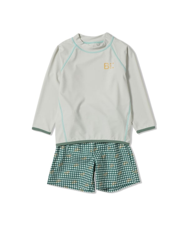 日本童裝 BE#AMS mini 泳衣泳褲兩件套裝 100-130cm 男童款 夏季 夏日玩水泳衣特輯