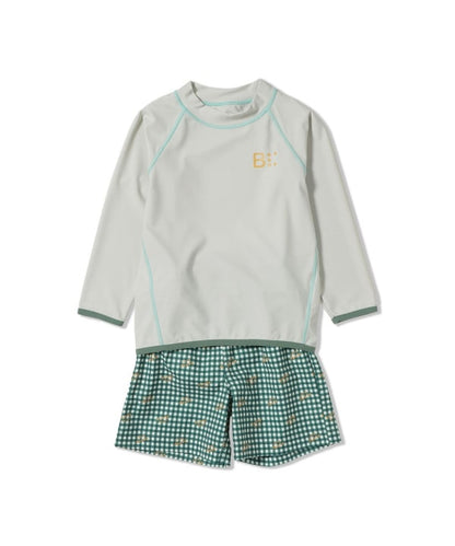 日本童裝 BE#AMS mini 泳衣泳褲兩件套裝 100-130cm 男童款 夏季 夏日玩水泳衣特輯