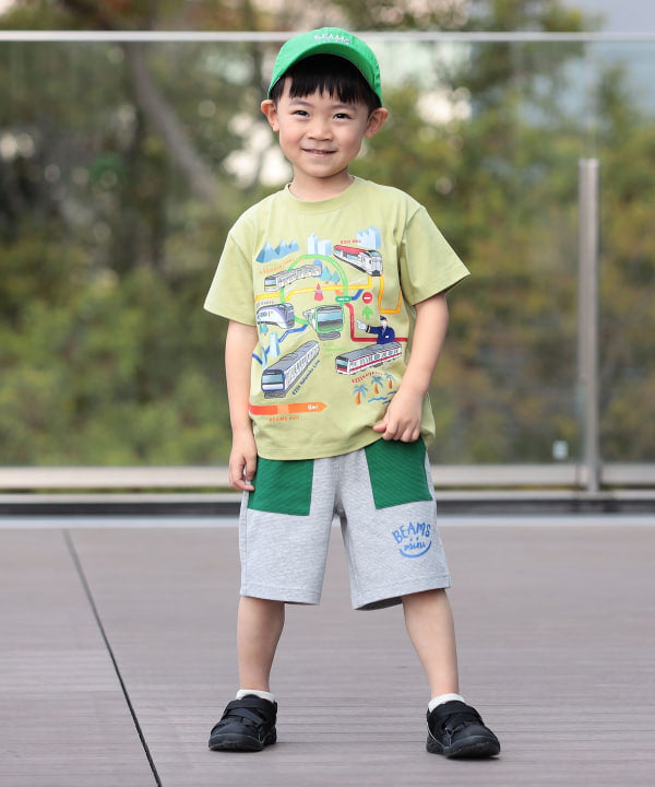日本童裝 BE#AMS mini 波紋微笑短褲 90-140cm 女童款 夏季 PANTS