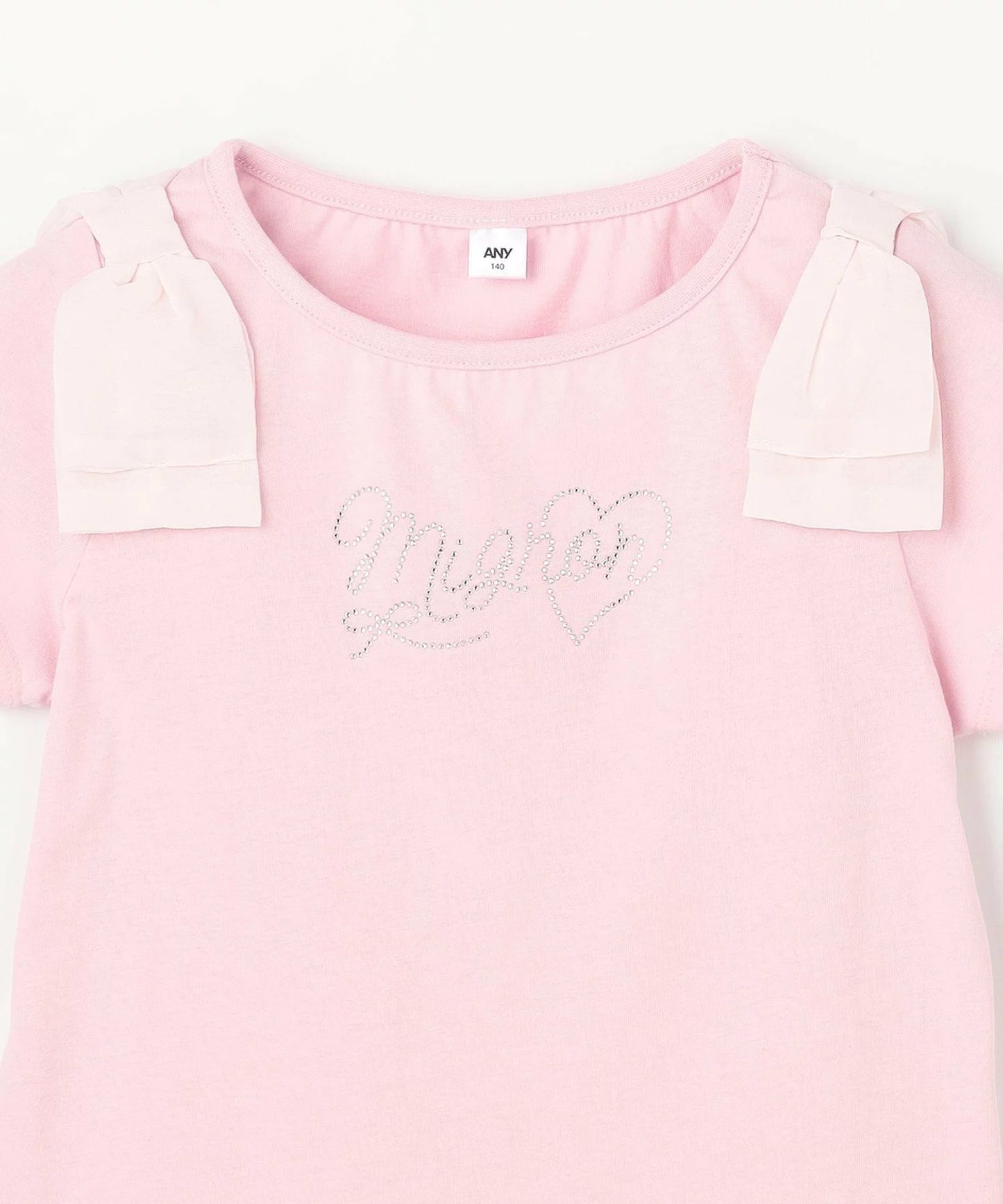 日本童裝 aF#a325 蝴蝶結肩袖上衣 110-160cm 女童款 夏季 TOPS