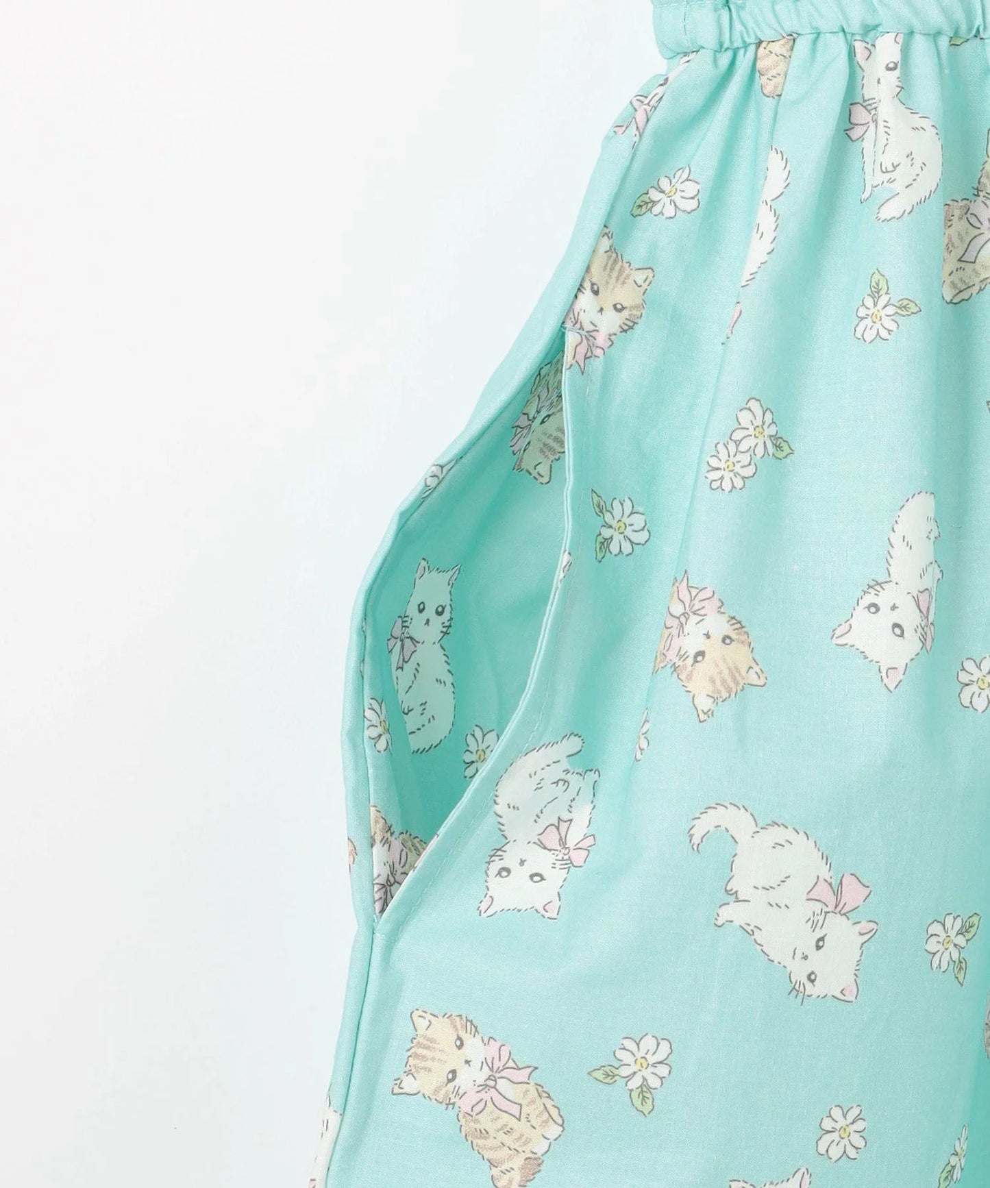 日本童裝 aF#a325 接觸冷感 全印花連身裙 90-140cm 女童款 夏季 DRESSES