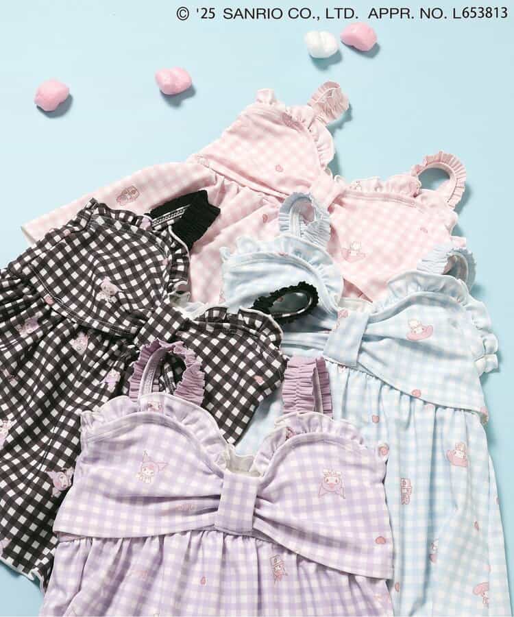 日本直送 Ampersand x Sanrio 防UV 泳衣兩件套裝 90-140cm 女童款 夏日玩水泳衣特輯