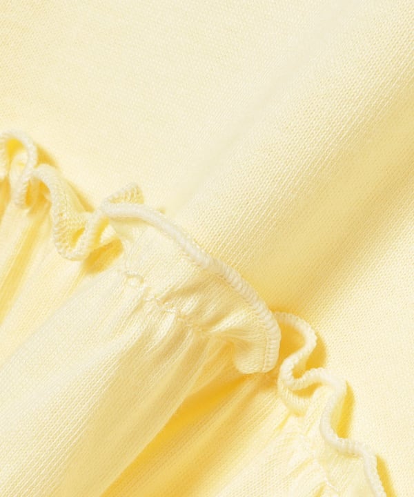 日本童裝 BE#AMS mini 印花皺褶上衣 90-140cm 女童款 夏季 TOPS