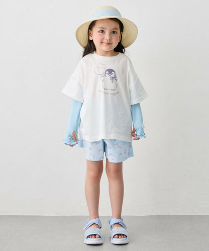 日本童裝 aF#a325 接觸冷感 休閒短褲 100-150cm 女童款 夏季 PANTS