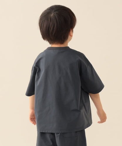 日本童裝 BE#AMS mini 防UV 水陸兩用 吸水速乾 logo字母上衣 90-130cm 男童款 TOPS 夏季 夏日玩水泳衣特輯