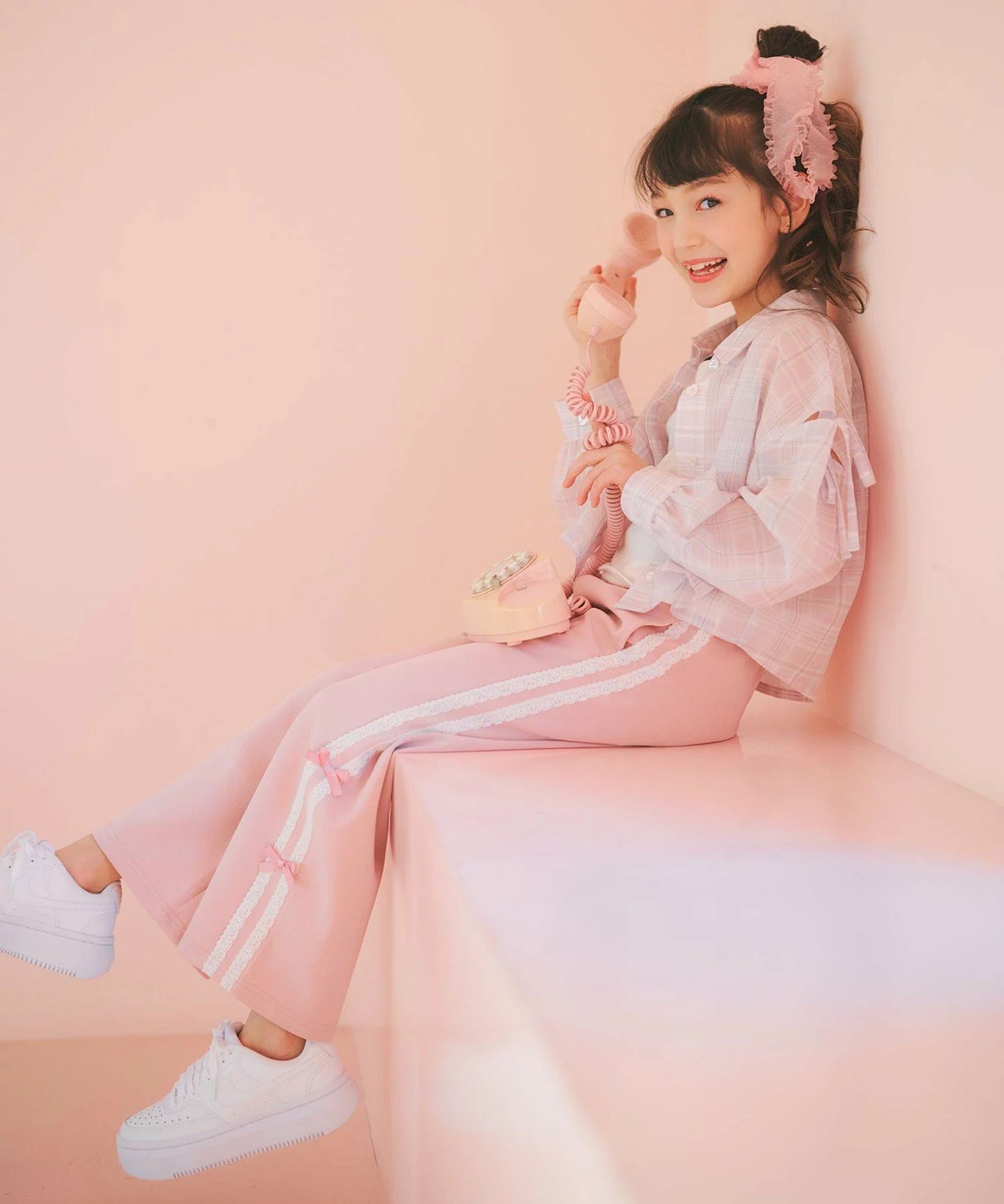 日本童裝 aF#a325 吸水速乾 蕾絲蝴蝶結運動褲 110-130cm 女童款 夏季 PANTS
