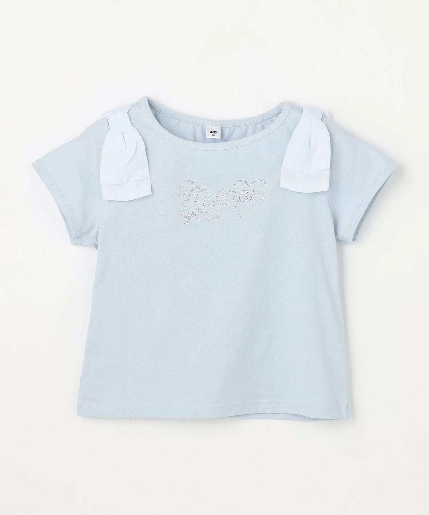 日本童裝 aF#a325 蝴蝶結肩袖上衣 110-160cm 女童款 夏季 TOPS