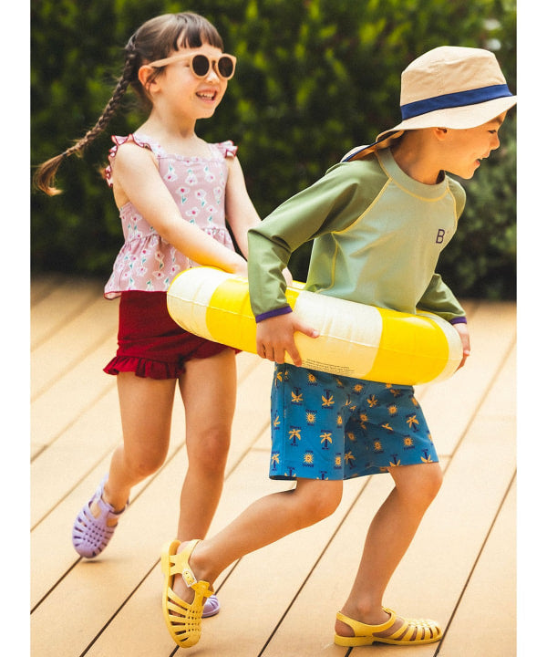 日本童裝 BE#AMS mini 泳衣兩件套裝 100-130cm 女童款 夏季 夏日玩水泳衣特輯