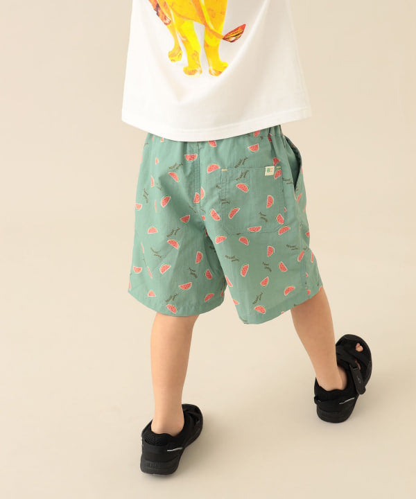 日本童裝 BE#AMS mini 水陸兩用 防水系列 碎花沙灘褲 90-140cm 男童款 PANTS 夏季 夏日玩水泳衣特輯