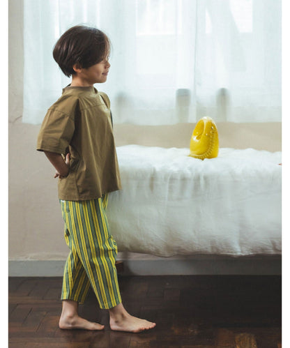 日本童裝 BE#AMS mini  休閒每日七分褲 70-120cm 男童款/女童款 夏季 PANTS
