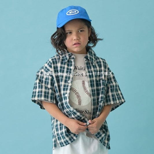 Japanese children's clothing b・R# casual shirt 100-150cm boys/girls spring and summer TOPS 