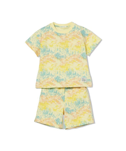 日本童裝 BE#AMS mini 扎染印花兩件套裝 90-150cm 男童款 夏季 TOPS PANTS