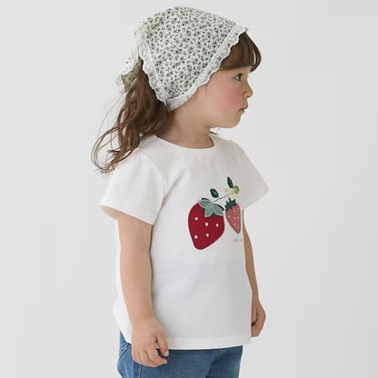 日本童裝 pe#main 貼花圖案上衣 80-130cm 女童款 夏季 TOPS