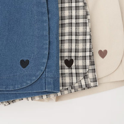 日本童裝 pe#main 心形刺繡裙褲 80-130cm 男童款 夏季 PANTS