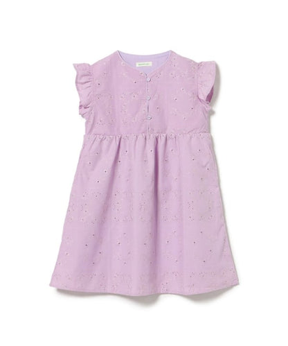 日本童裝 BE#AMS mini 打洞蕾絲連身裙 90-150cm 女童款 夏季 DRESSES