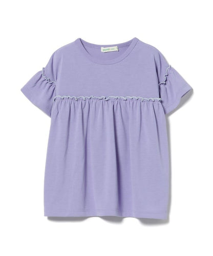 日本童裝 BE#AMS mini 防UV 吸水速乾 荷葉邊上衣 90-130cm 女童款 夏季 TOPS