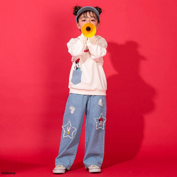日本童裝 BDL x Disney 牛仔長褲 100-140cm 女童款 春夏季 PANTS
