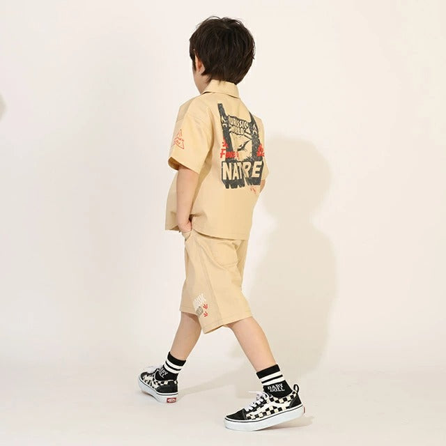 Japanese BDL x Disney parent-child print tops (80-150cm) for boys and girls (summer TOPS) 