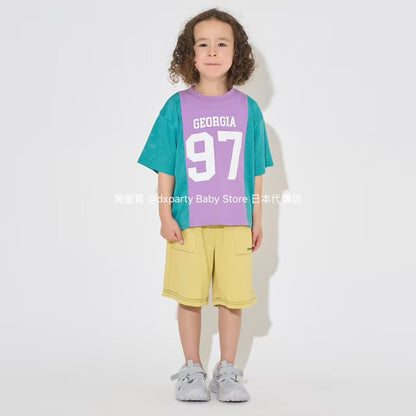 Japanese children's clothing b・R# water-absorbing quick-drying contact cool sports shorts 100-150cm boys'/girls' summer PANTS 