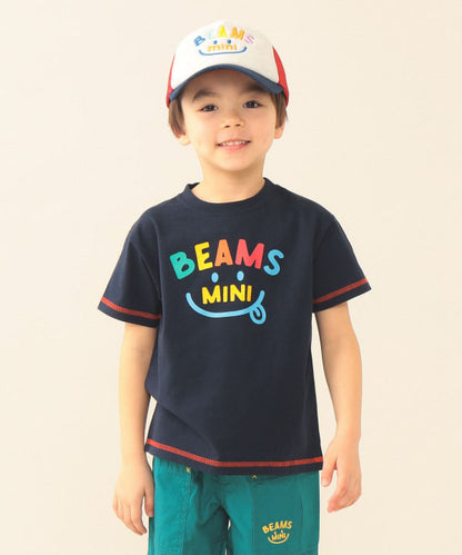 日本童裝 BE#AMS mini 微笑LOGO上衣 90-130cm 親子裝 男童款/女童款 夏季 TOPS