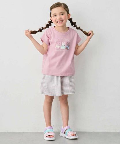 日本童裝 aF#a325 接觸冷感 休閒短褲 100-150cm 女童款 夏季 PANTS