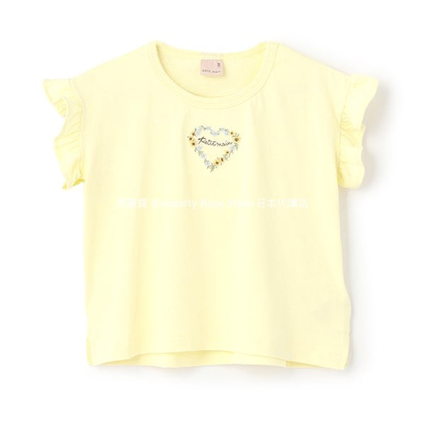 日本童裝 pe#main 可愛皺褶短袖上衣 80-130cm 女童款 夏季 TOPS