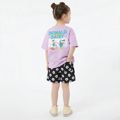 Japanese BDL x Disney parent-child print tops (80-150cm) for boys and girls (summer TOPS) 