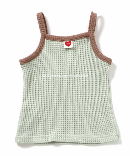 Japanese children's clothing BREEZE waffle camisole top 80-140cm girls summer TOPS 