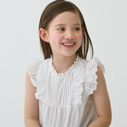 日本童裝 pe#main 蕾絲上衣 80-130cm 女童款 夏季 TOPS
