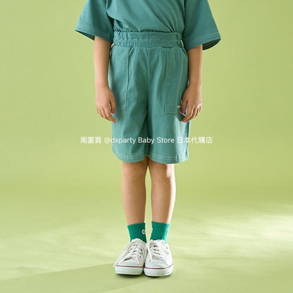 Japanese children's clothing b・R# water-absorbing quick-drying contact cool sports shorts 100-150cm boys'/girls' summer PANTS 