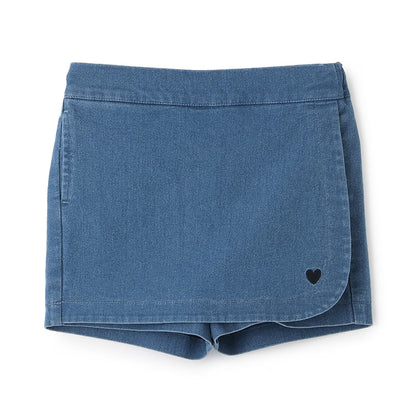日本童裝 pe#main 心形刺繡裙褲 80-130cm 男童款 夏季 PANTS
