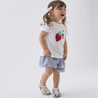日本童裝 pe#main 貼花圖案上衣 80-130cm 女童款 夏季 TOPS
