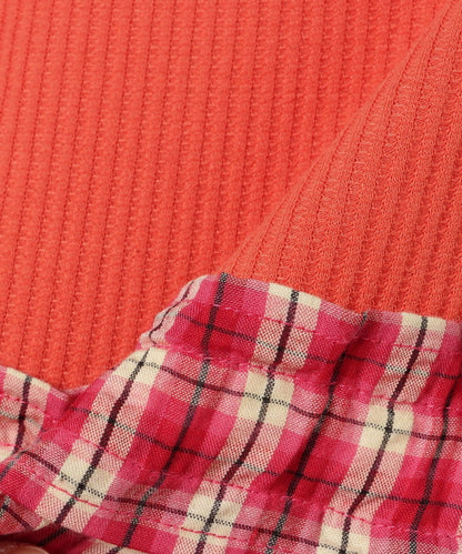 日本童裝 BE#AMS mini 華夫紋拼接連身裙 90-140cm 女童款 夏季 DRESSES