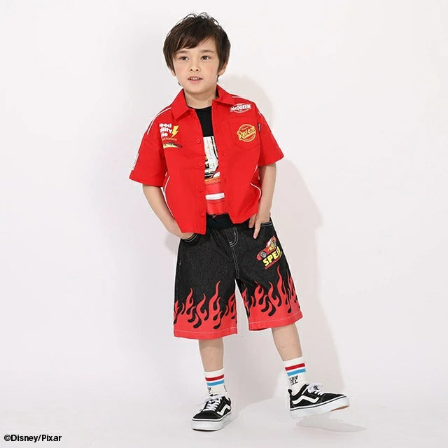 日本童裝 BDL x Disney Cars牛仔七分褲 90-130cm 男童款 夏季 PANTS