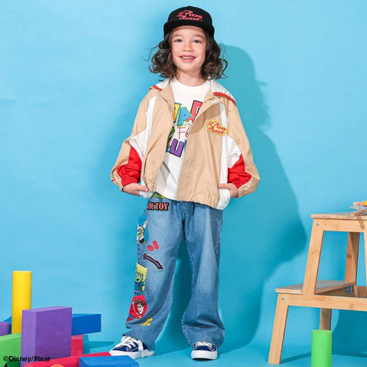 Japanese BDL x Disney Toy Story Waterproof Series Colorblock Windbreaker 90-140cm Boys' Spring/Summer OUTERWEAR 