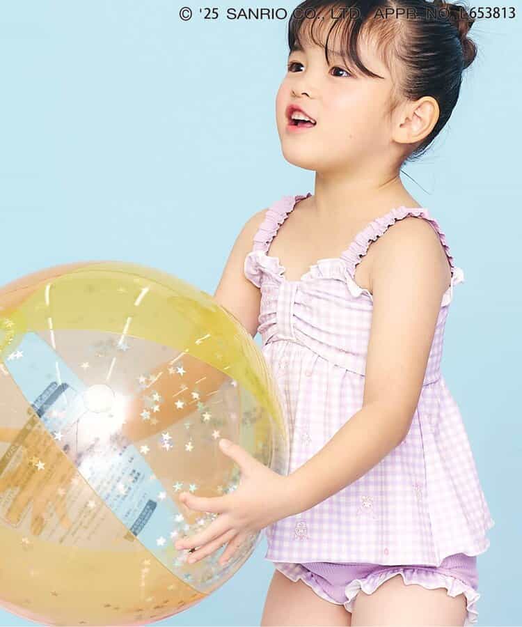 日本直送 Ampersand x Sanrio 防UV 泳衣兩件套裝 90-140cm 女童款 夏日玩水泳衣特輯