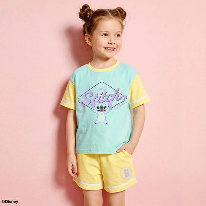 Japanese BDL x Disney parent-child print tops (80-150cm) for boys and girls (summer TOPS) 