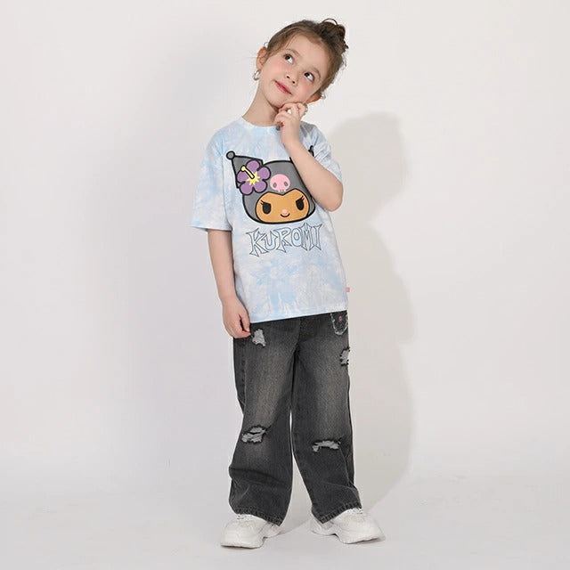 Japanese BDL x Disney parent-child print tops (80-150cm) for boys and girls (summer TOPS) 