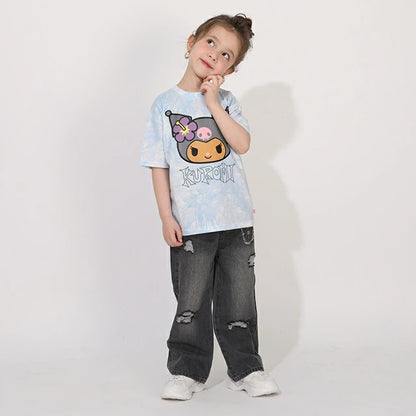 Japanese BDL x Disney parent-child print tops (80-150cm) for boys and girls (summer TOPS) 