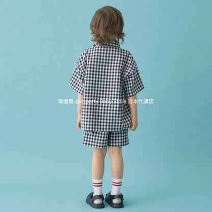 Japanese children's clothing b・R# casual shirt 100-150cm boys/girls spring and summer TOPS 
