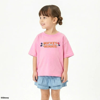 Japanese BDL x Disney parent-child print tops (80-150cm) for boys and girls (summer TOPS) 