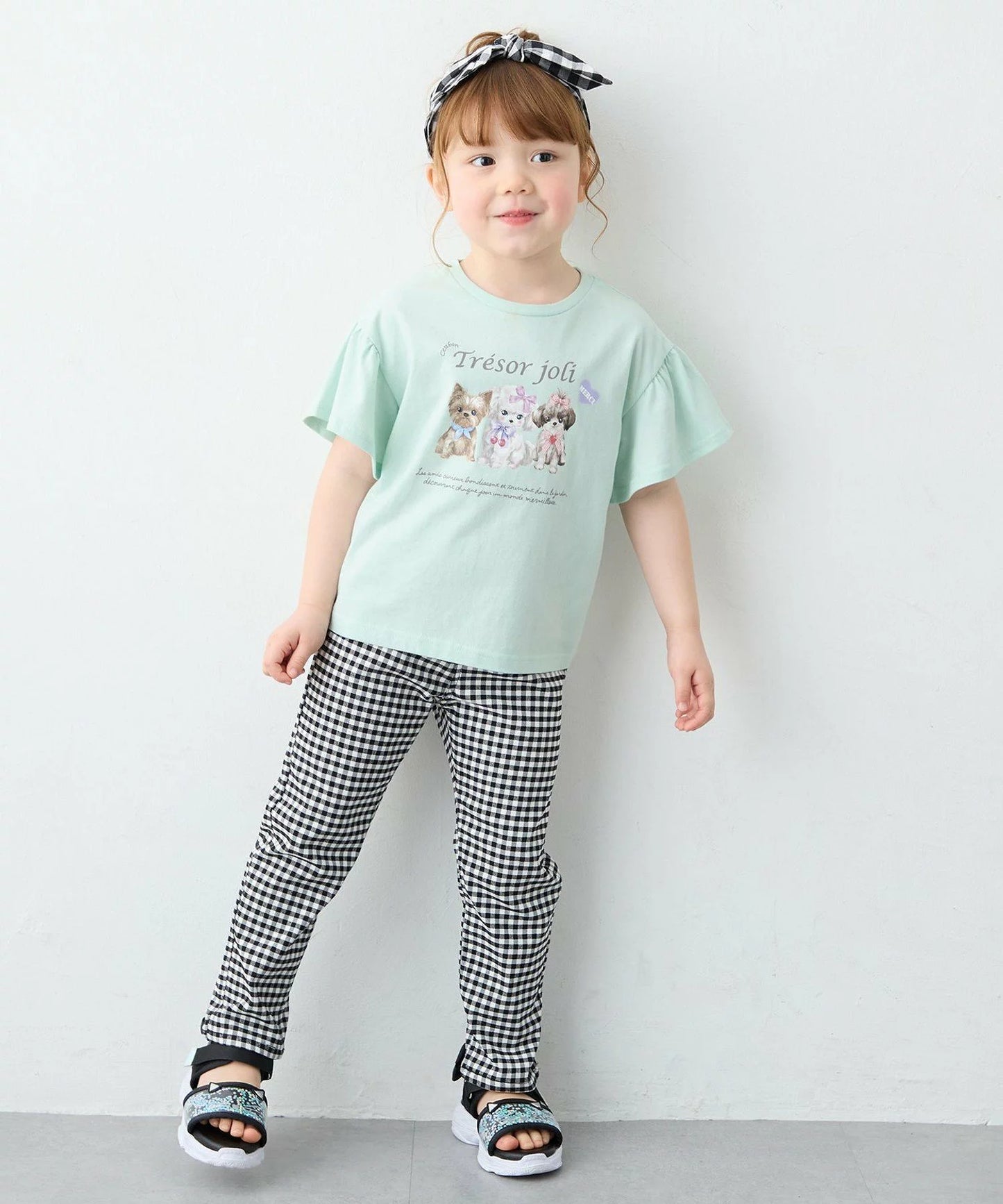 日本童裝 aF#a325 可愛動物印花上衣 90-150cm 女童款 夏季 TOPS