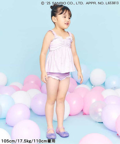 日本直送 Ampersand x Sanrio 防UV 泳衣兩件套裝 90-140cm 女童款 夏日玩水泳衣特輯