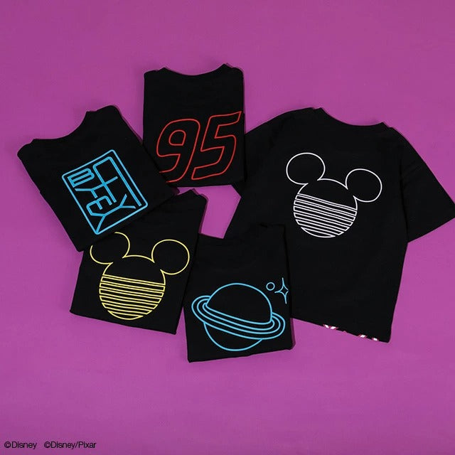 日本童裝 BDL x Disney 親子裝 夜光 印花上衣 80-150cm 男童款/女童款 夏季 TOPS