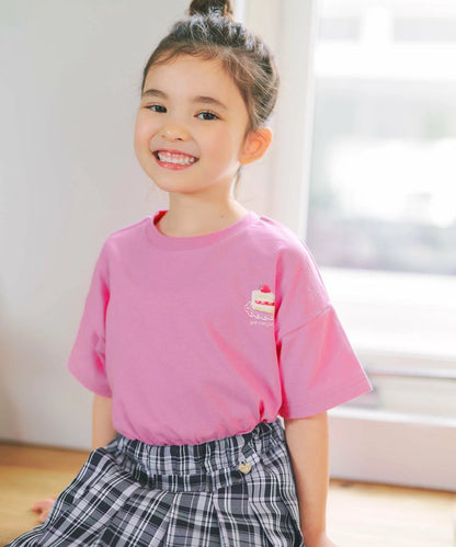 日本童裝 aF#a325 印花短袖上衣 90-150cm 女童款 夏季 TOPS