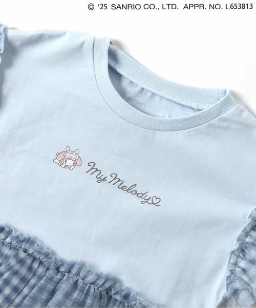 日本童裝 Ampersand x Sanrio 蝴蝶結薄紗兩件套裝 80-140cm 女童款 春季 TOPS PANTS 其他品牌童裝