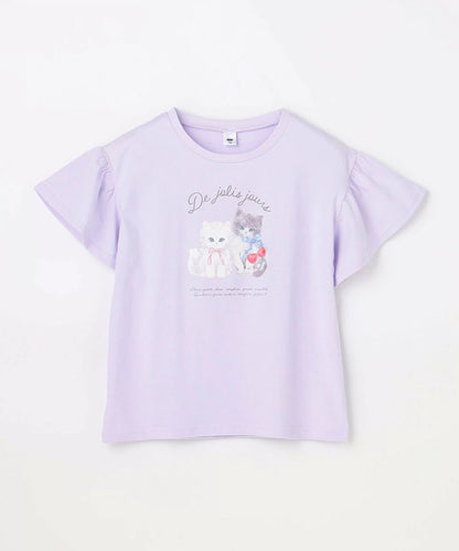 日本童裝 aF#a325 可愛動物印花上衣 90-150cm 女童款 夏季 TOPS